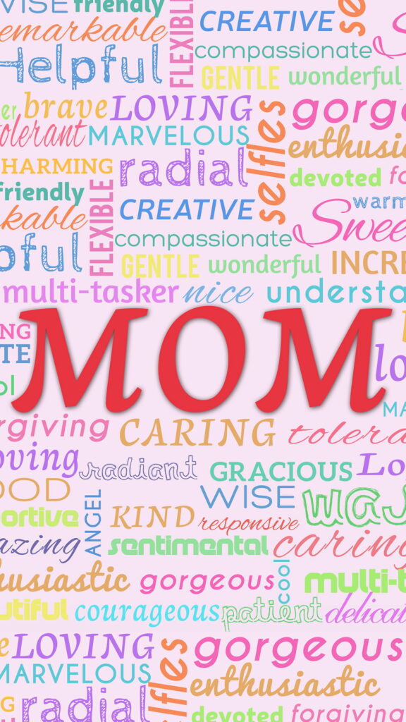 A Day of Love and Family: Mom's Touching Words Wallpaper