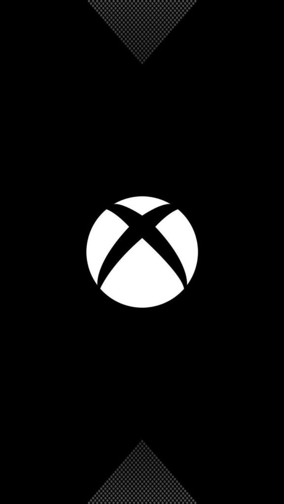 Xbox One X Logo Embraces Upside-down Dot-Formed Triangle Design Wallpaper