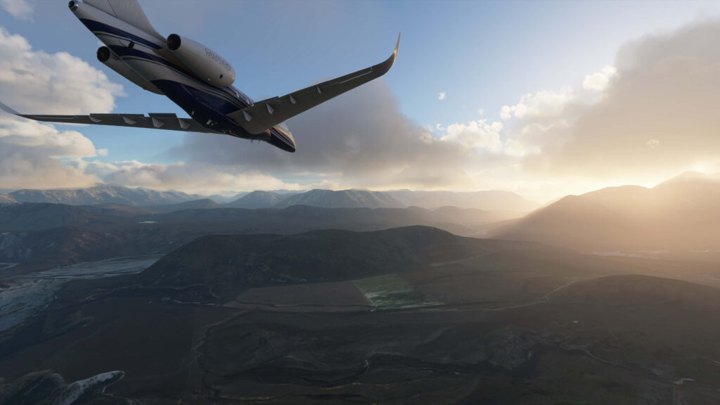 Sky High Marvels: Captivating 4K Snapshot of Microsoft Flight Simulator Unveiling a Majestic Airborne Journey Wallpaper