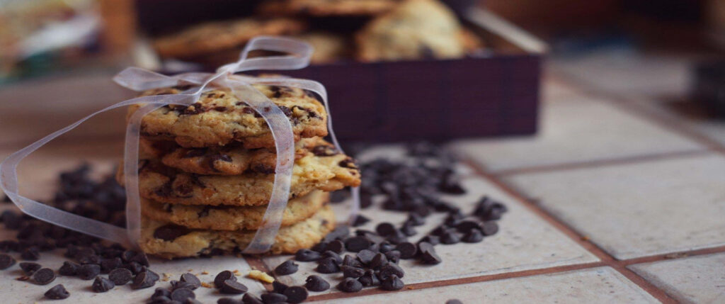 Dreamy Delights: A Sweet Sampler of 3440x1440p Cookie Background Wallpaper