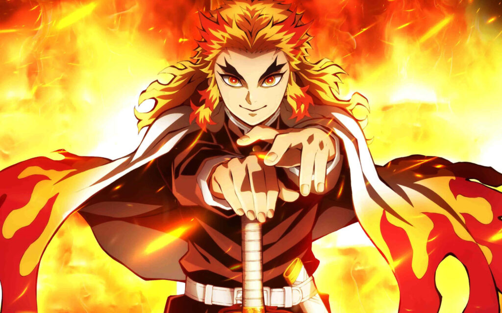 Zenitsu Agatsuma: The Thunderclap of Demon Slayer, Strikes a Confident Pose Against a Radiant Yellow Backdrop in Stunning 4K Resolution Wallpaper