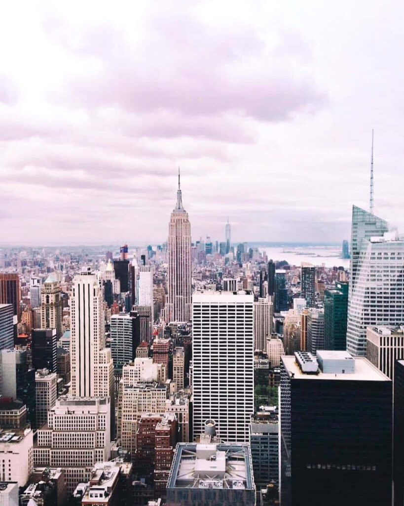 Grit and Glamour: Vintage Visions of New York's Empire State Building Wallpaper