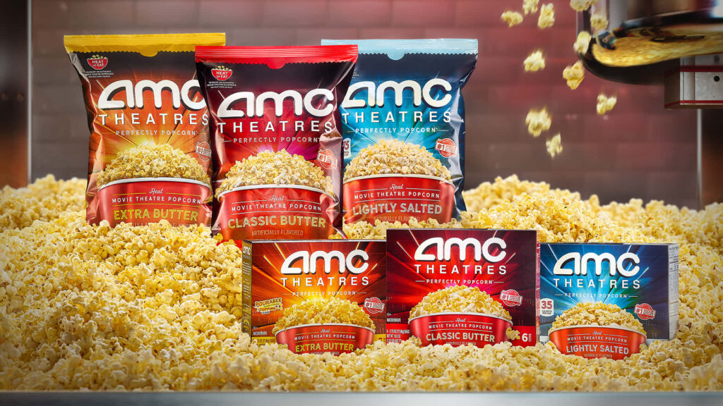 AMC Theatres Popcorn Bags Wallpaper: Buttery & Savory Delight