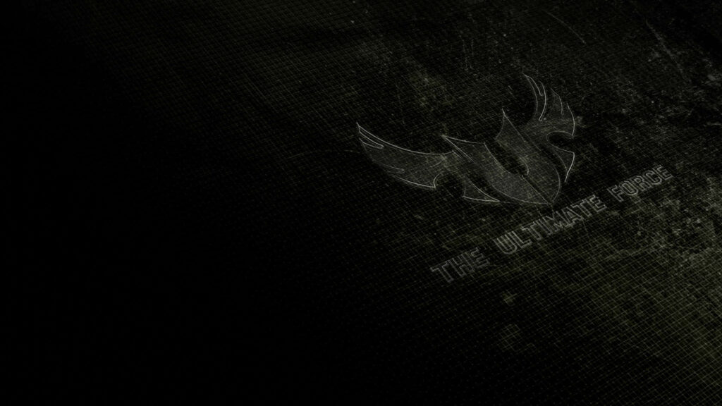 ASUS TUF logo on textured dark background showcasing durable Ultimate Force series wallpaper