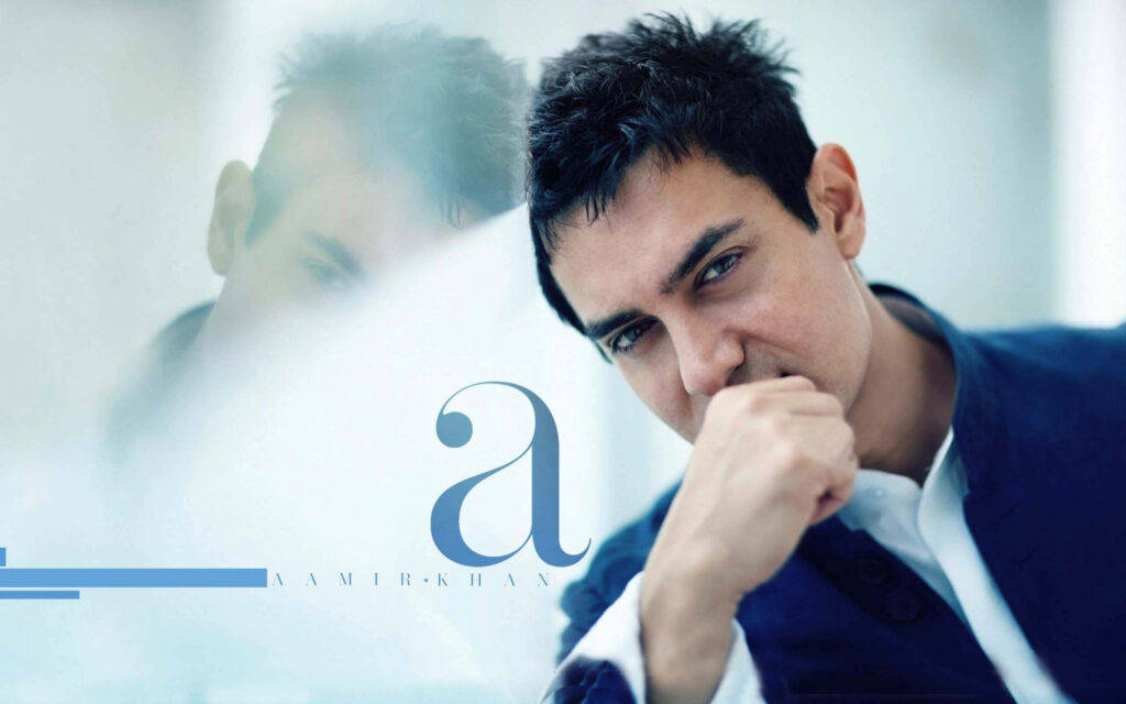 Aamir Khan intense gaze captivating eyes charming sophisticated actor wallpaper background