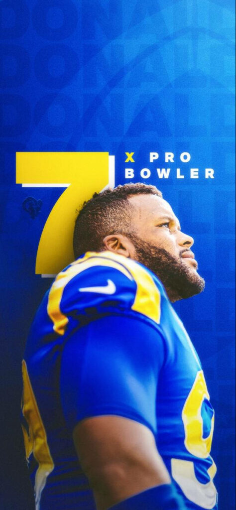 Aaron Donald Los Angeles Rams seven-time Pro Bowler wallpaper football player background