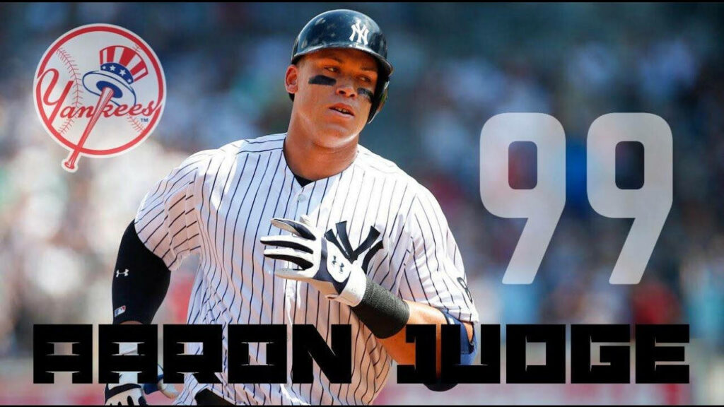 Aaron Judge New York Yankees dynamic wallpaper showing focus and energy with stadium background