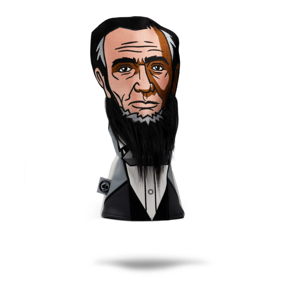 Stylized Abraham Lincoln driver cover wallpaper blending historical portrait with modern design