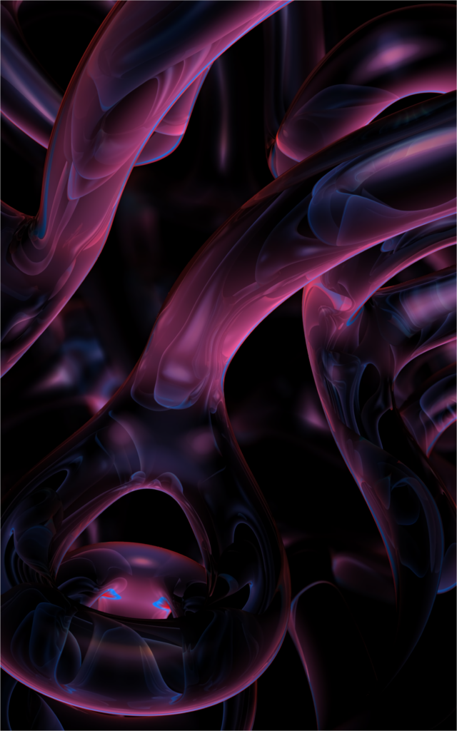 Vibrant Futuristic Tube Plexus Wallpaper - Pink and Blue Abstract Art