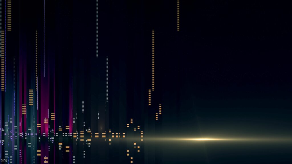Vibrant Abstract Wallpaper with Vertical Lines & Dots - 3840x2160