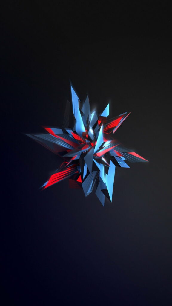 Abstract Minimalism: Captivating 3D Art for Cool iPhone Wallpaper HD Background