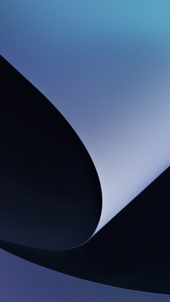 Pixel 2 Arcscape: Exploring Abstract Depths of Blue and Dark in Google's HD Phone Wallpaper