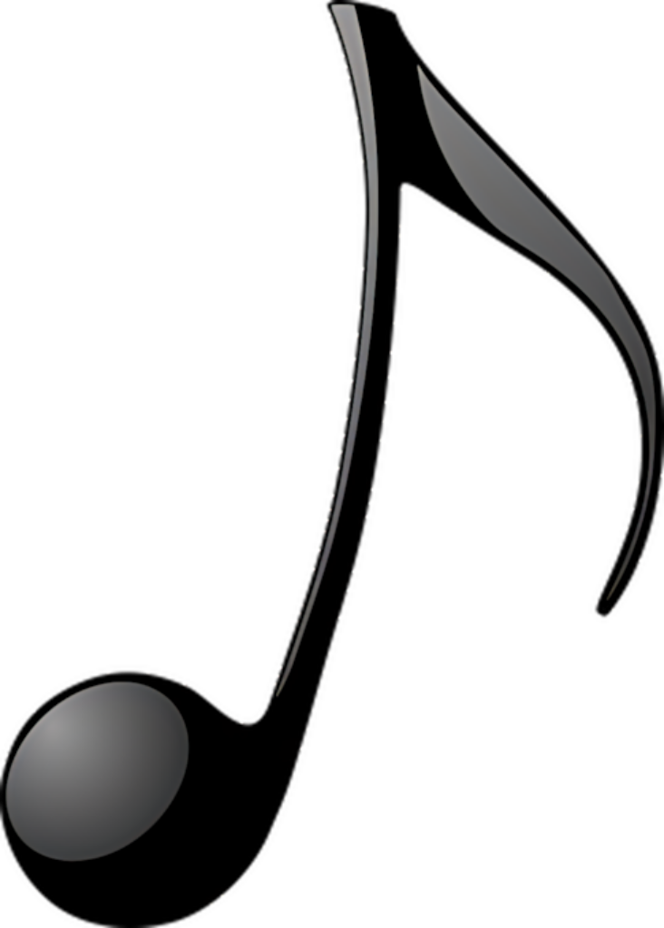 Minimalist Abstract Black Musical Note Wallpaper Background