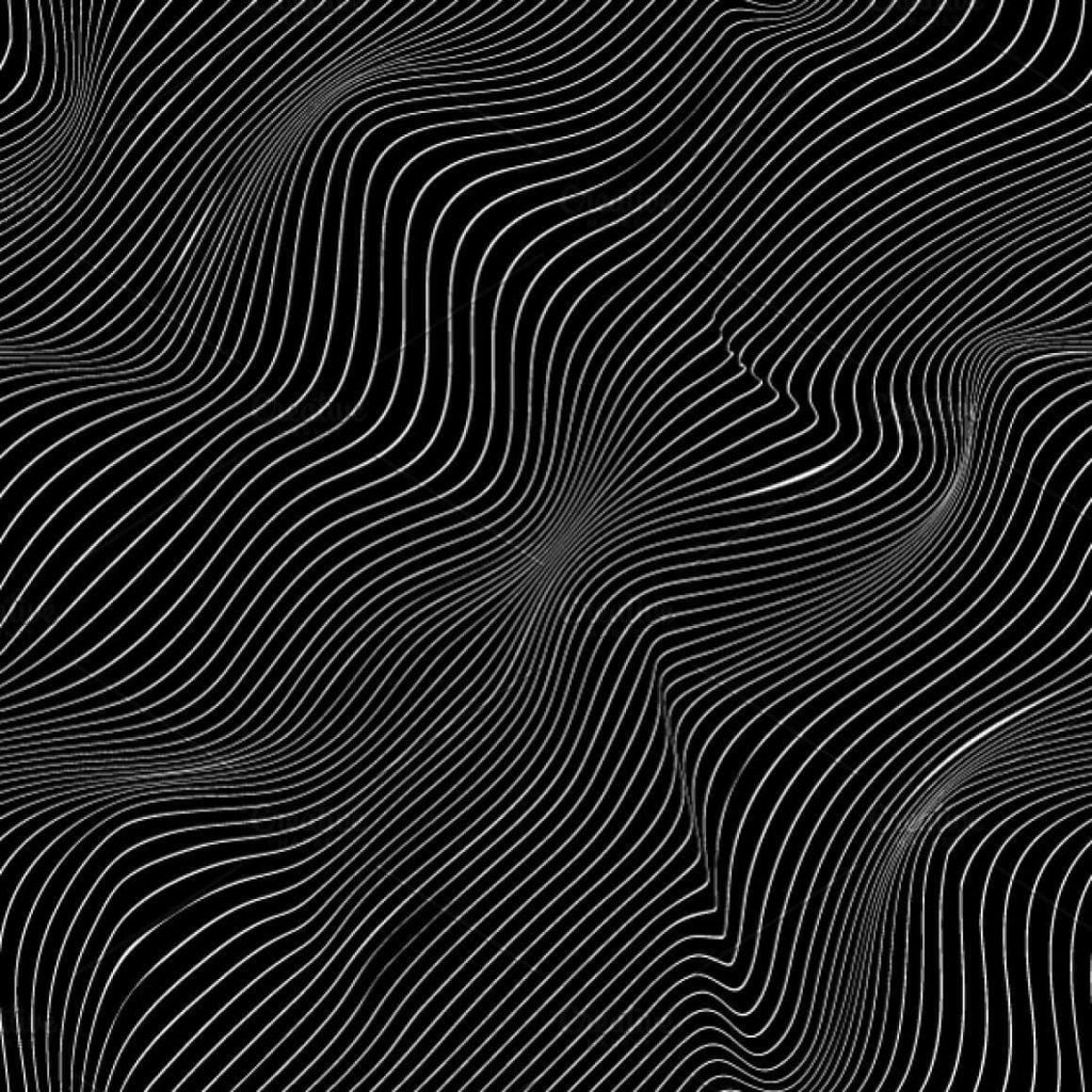 Modern Abstract Black & White Contour Line Wallpaper Background