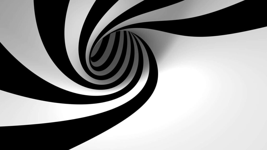 Stunning Black & White Swirl Wallpaper – Abstract Visual Background