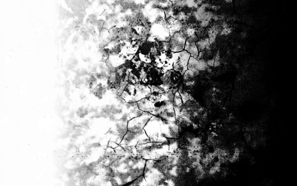 Abstract Black and White Textured Marbled Wallpaper Background