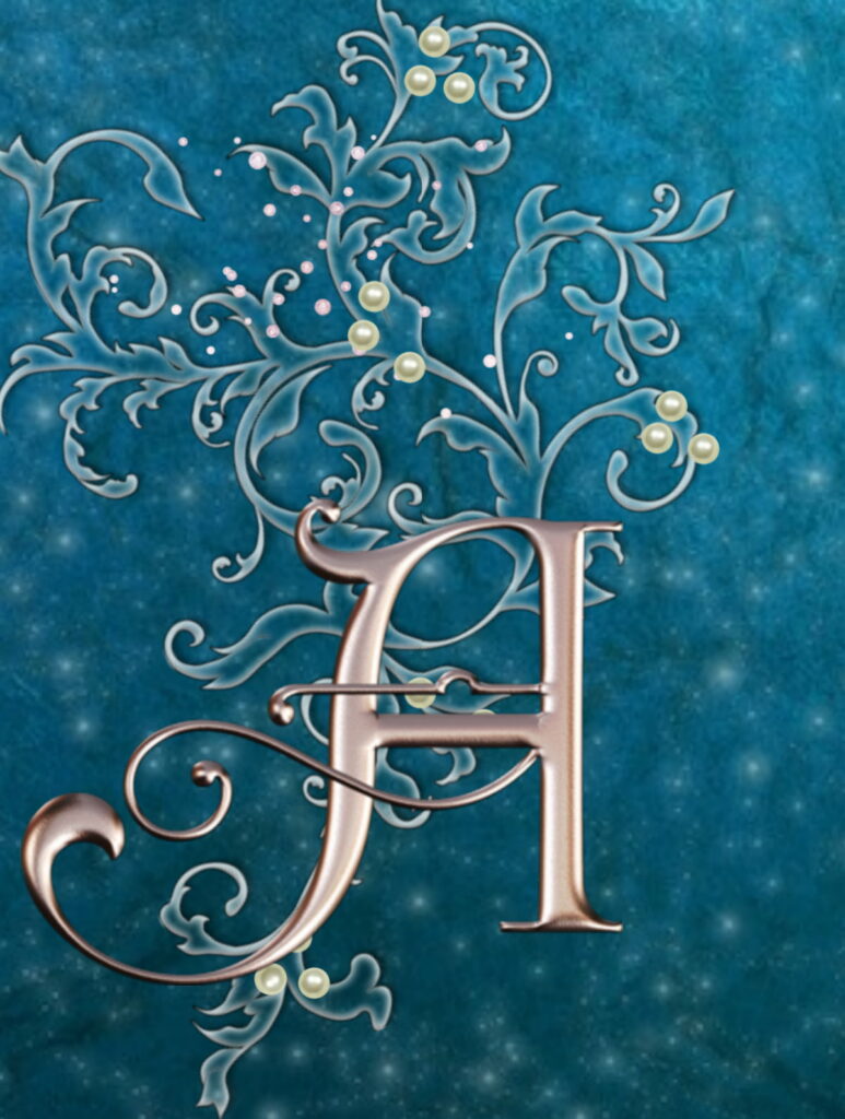 Abstract Blue Alphabet: Unique Letter Logos HD Phone Wallpaper Background