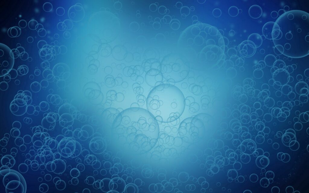 Abstract Blue Background with Translucent Circles - 2560x1600 Wallpaper
