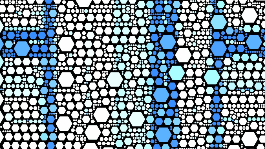 Tranquil Tones: A Mesmerizing Dive into Abstract Blue Geometry Wallpaper