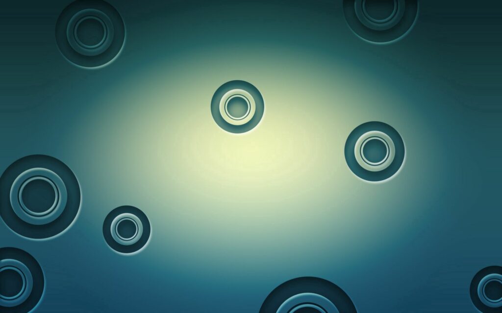 Abstract Blue & Green Circle Wallpaper: Engaging 1920x1200 Background