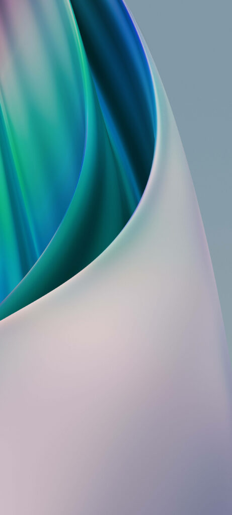 Calming Blue-Green Gradient Wallpaper for OnePlus 9R Display