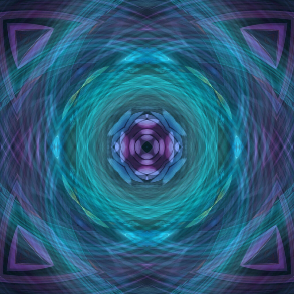 Mesmerizing Abstract Wallpaper: Blue & Purple Intersecting Shapes