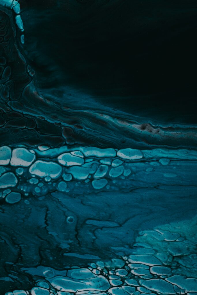 Blue Abstract Liquid Wallpaper - Dynamic Fluid Design Background