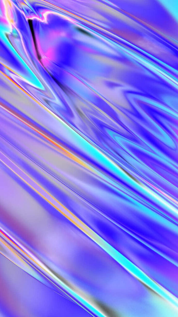 Cool Blue Abstract Wallpaper with Neon Accents for iPhone Background