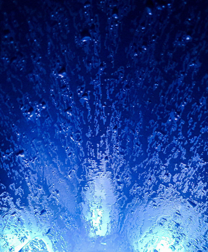 Abstract Blue Wallpaper: Drips & Drops in Textured Design, 3024x3665