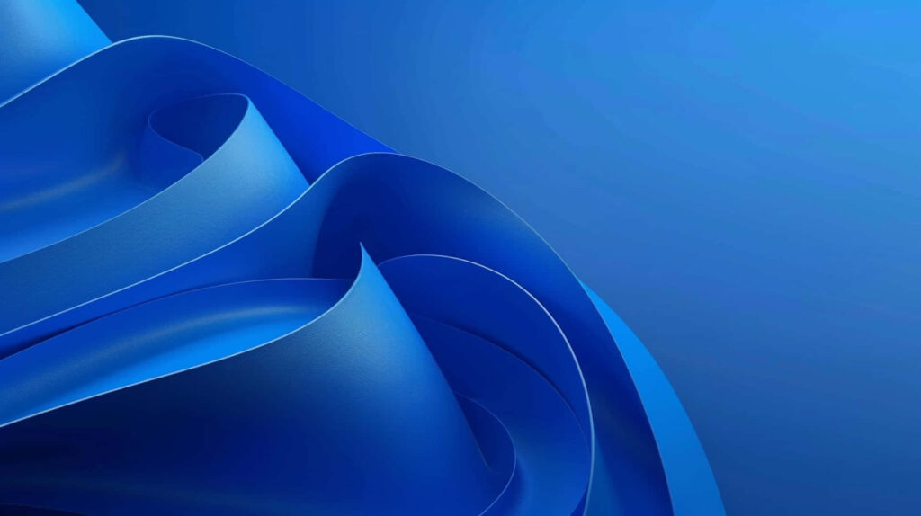 Elegant Abstract Blue Waves Wallpaper for a Calming Background