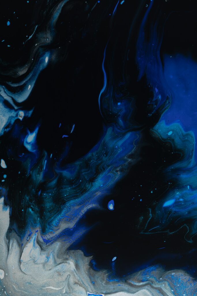 Abstract Blue and Black Marble Wallpaper - 3966x5949 Background