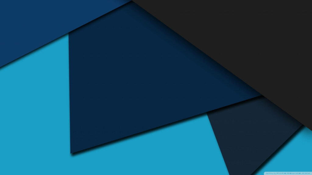 Abstract Blue & Black Triangle Wallpaper - Striking Textured Background