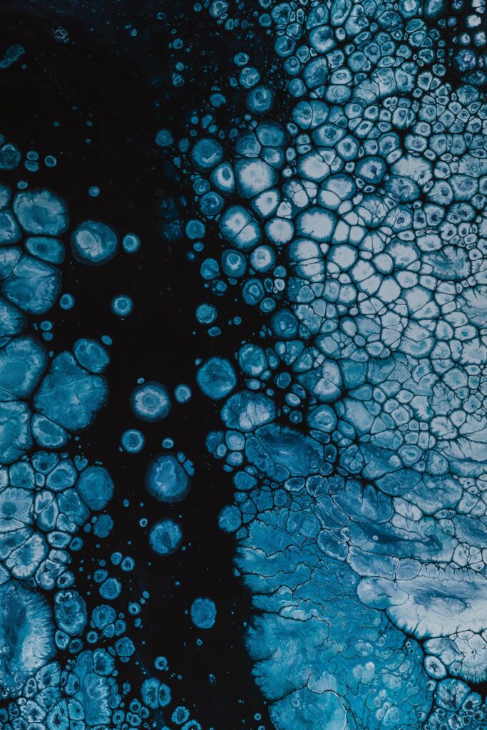 Intriguing Blue and Black Abstract Wallpaper with Texture Effect