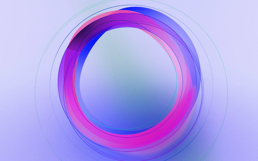 Abstract Harmony: Exploring the Blue and Purple Circles - Mesmerizing 4K Wallpaper Background