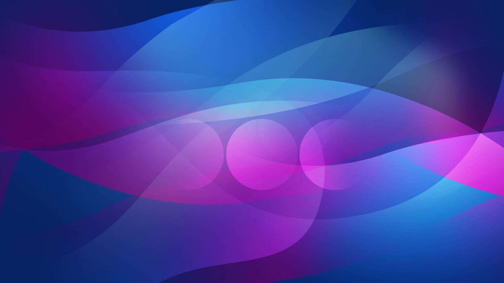Abstract Blue & Purple Wave Pattern Wallpaper - Smooth Gradient Design