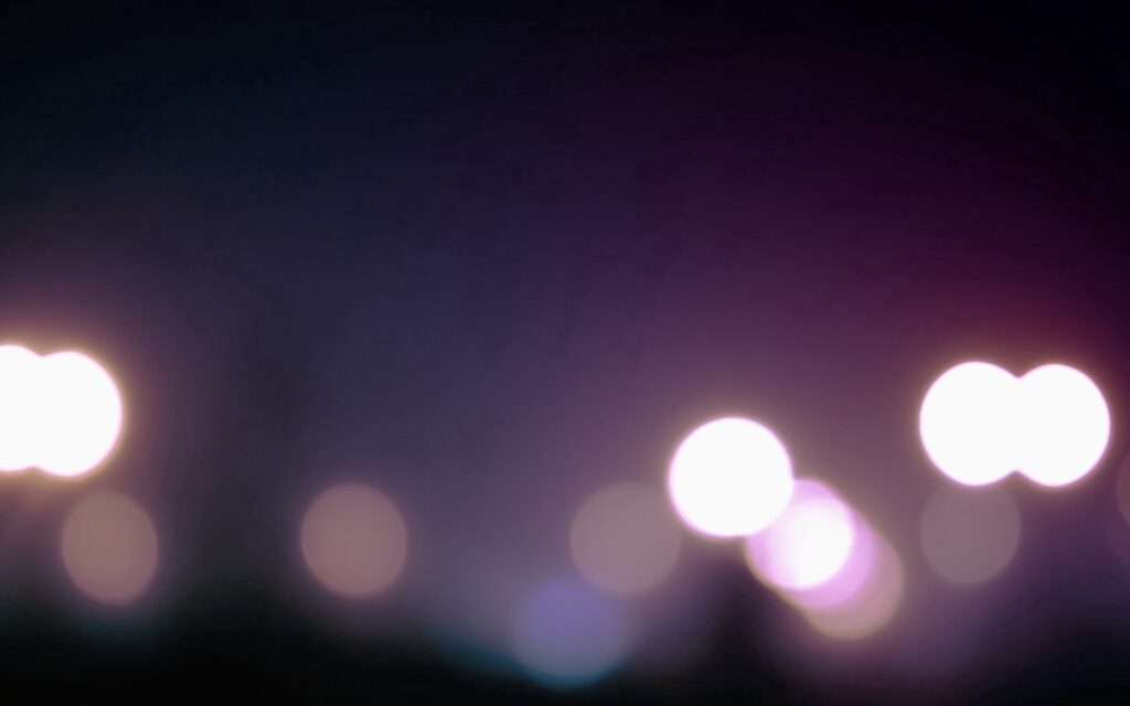 Abstract Blurred Wallpaper: Ethereal Lights in Blues & Purples