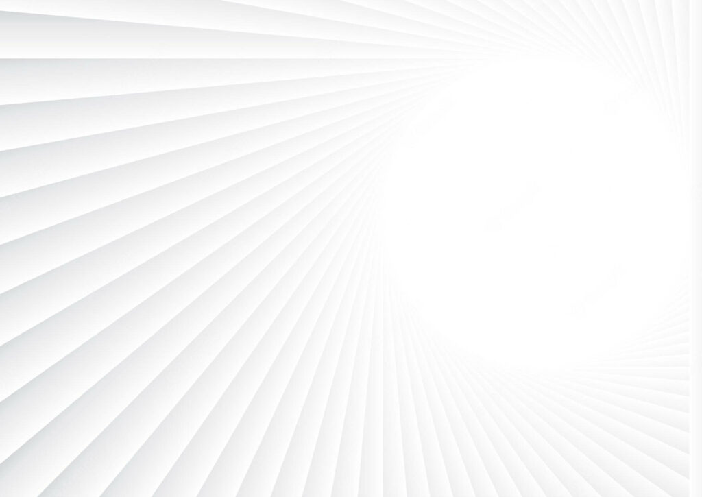Abstract minimalist wallpaper with white and gray converging lines creating vortex effect