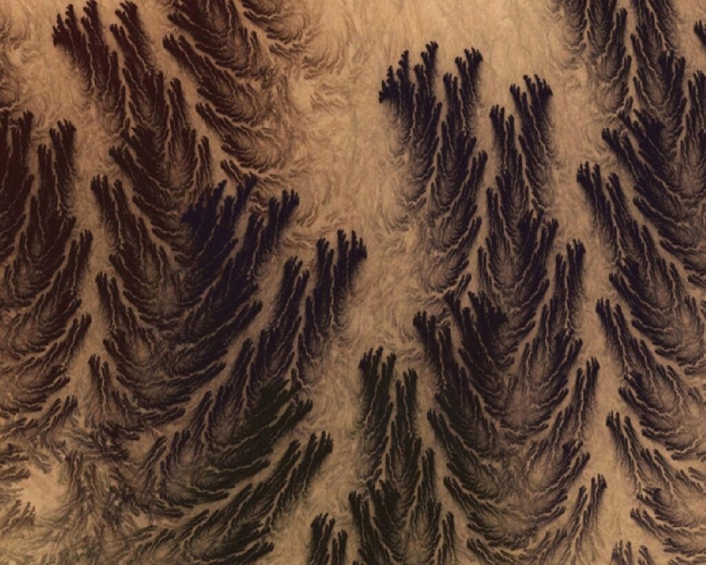 Abstract Branch-Like Wallpaper | Dark Brown Organic Design