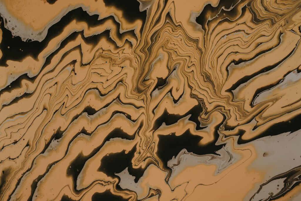 Fluid Brown Abstract Wallpaper - Swirling Paint-like Background