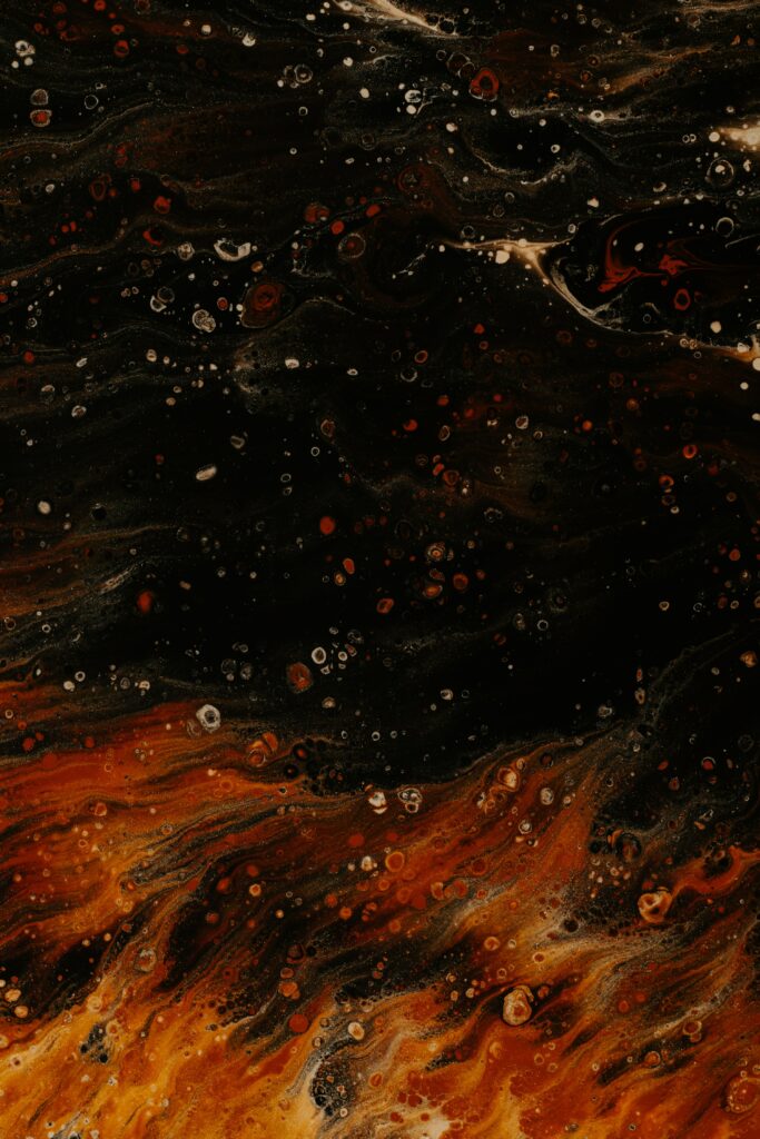 Abstract Wallpaper: Dynamic Brown & Black Design, 3000x4500 Resolution