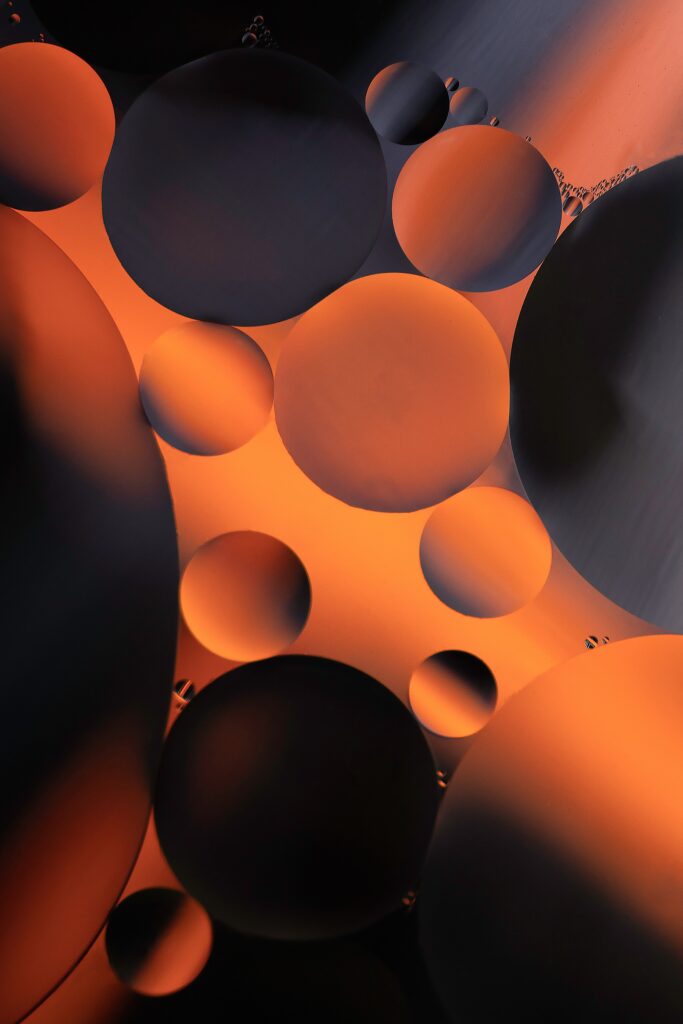 Stunning Dark Abstract Bubble Wallpaper - 5600x8400 Background