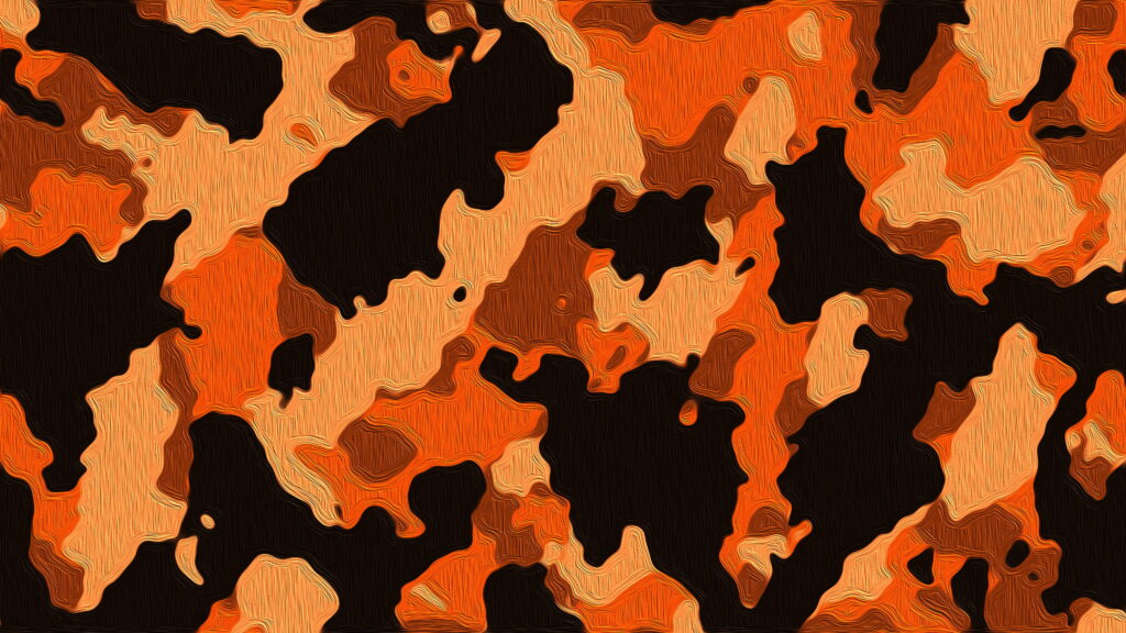 Vibrant Abstract Camouflage: Expressions of Black Love in Oil Paint Wallpaper