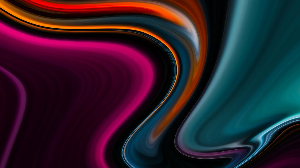 Digital Dreamscapes: A Visual Symphony of Abstract Color Flow Wallpaper