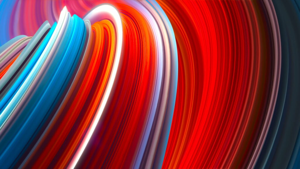 Vibrant Spectrum: A Captivating Abstract Composition of Colorful Lines Wallpaper