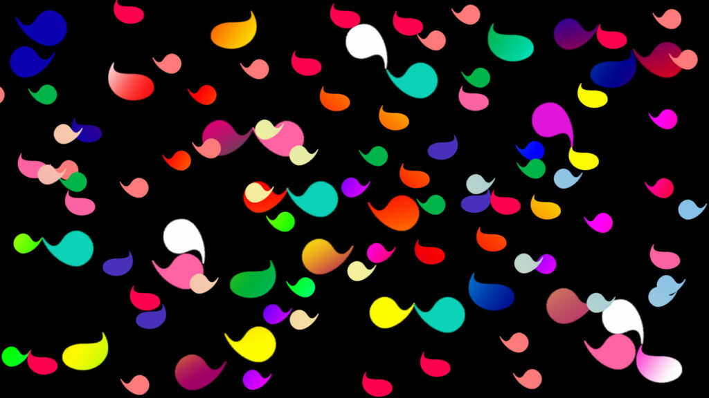 Vibrant Kaleidoscope: A Multicolored Abstract Symphony in HD Wallpaper