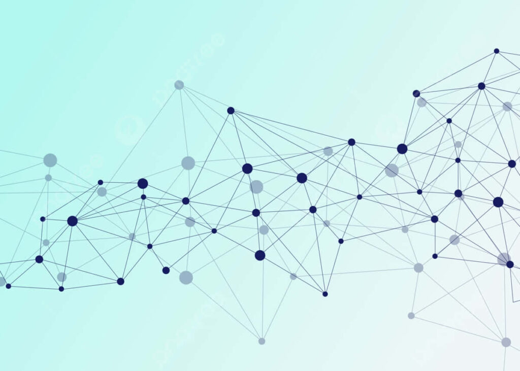 Abstract Network Wallpaper: Connectivity on Light Blue Background