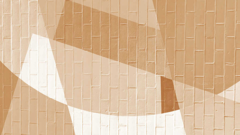 Abstract Cream Aesthetic: Exploring Textured Brick Surface in Artistic Decor Wallpaper