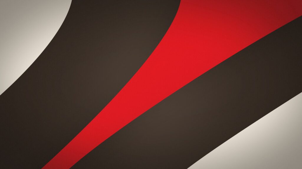 Abstract Wallpaper 1920x1080: Sleek Curved Lines in Black, Red & Beige