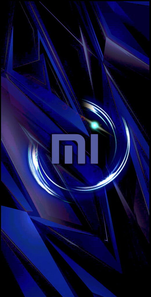 Dark Abstract Desenho: Black and Blue HD Phone Wallpaper Logo