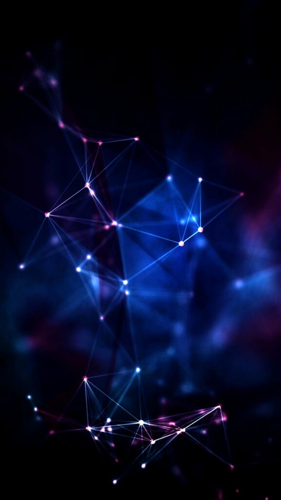 Inky Rhythms: Mesmerizing HD Abstract Phone Wallpaper with Dark Dots, Lines, and Spots